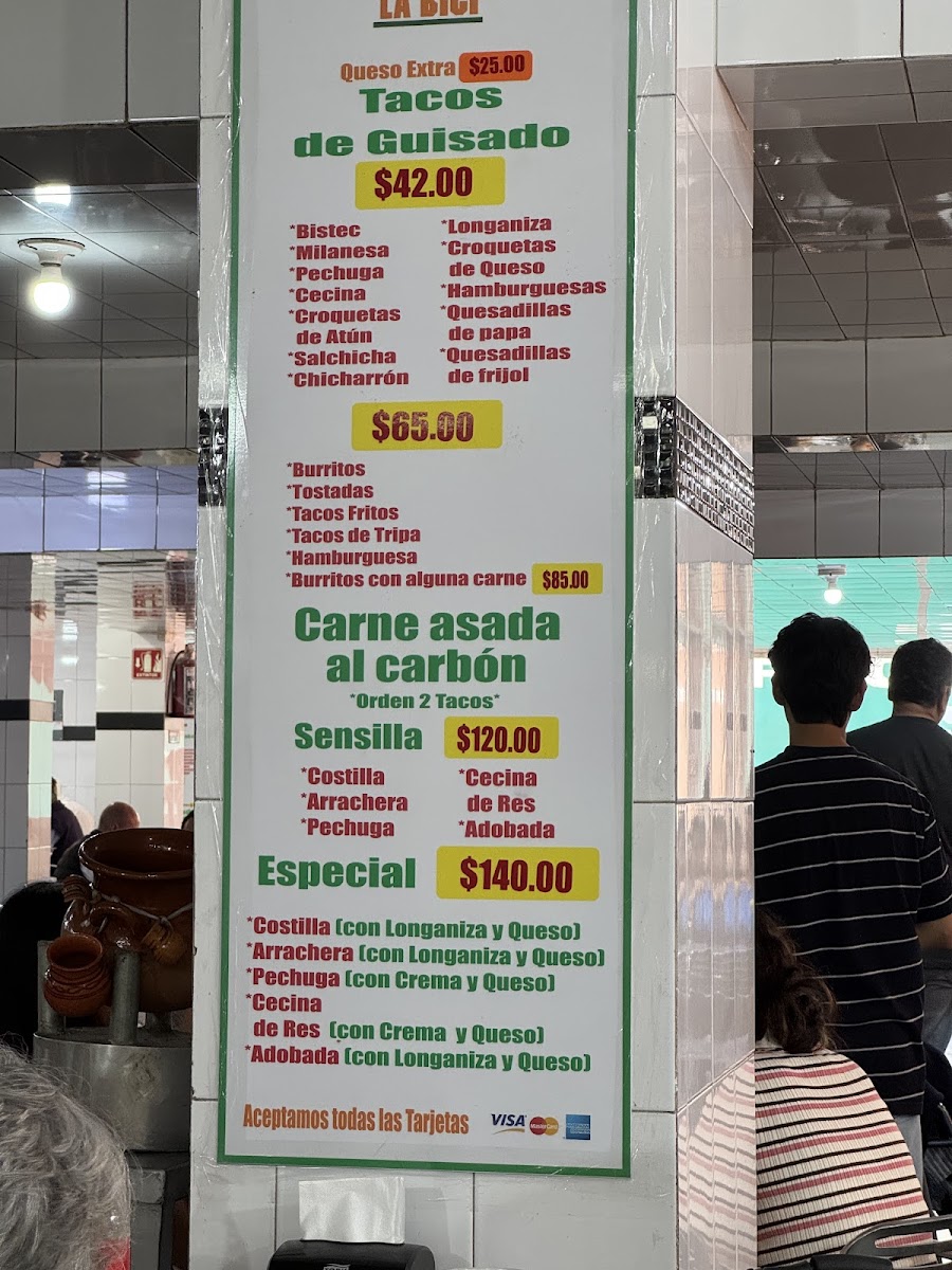 Tacos La Bici Menu - Image 2