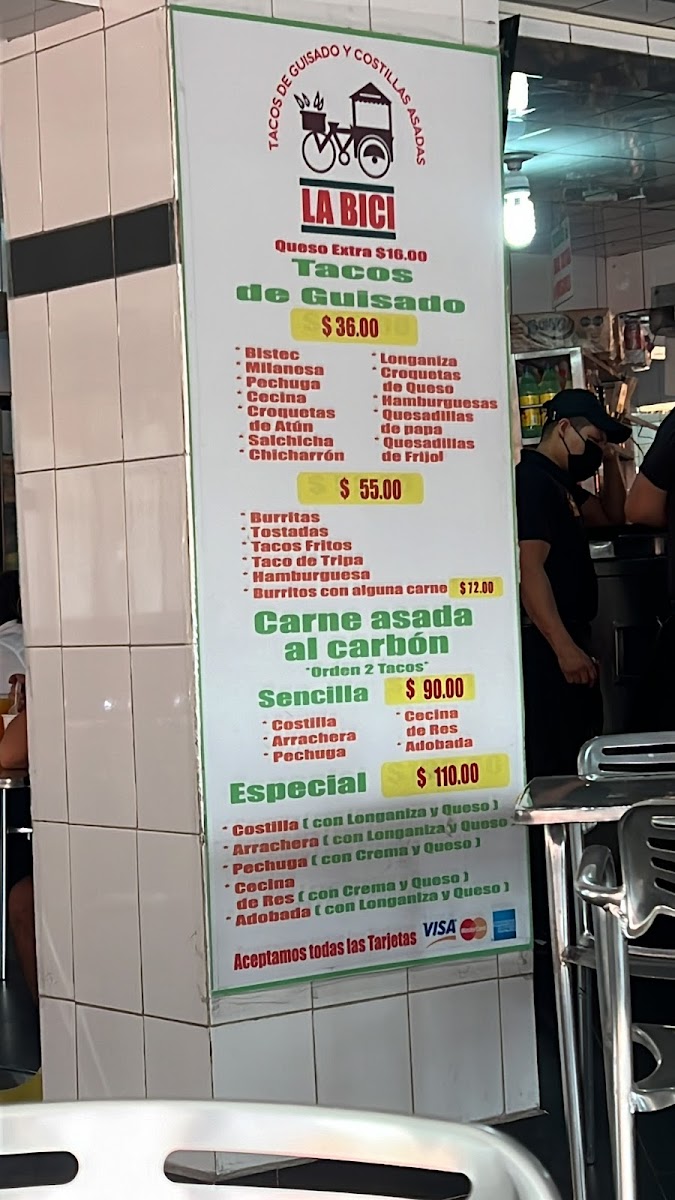 Tacos La Bici Menu - Image 3