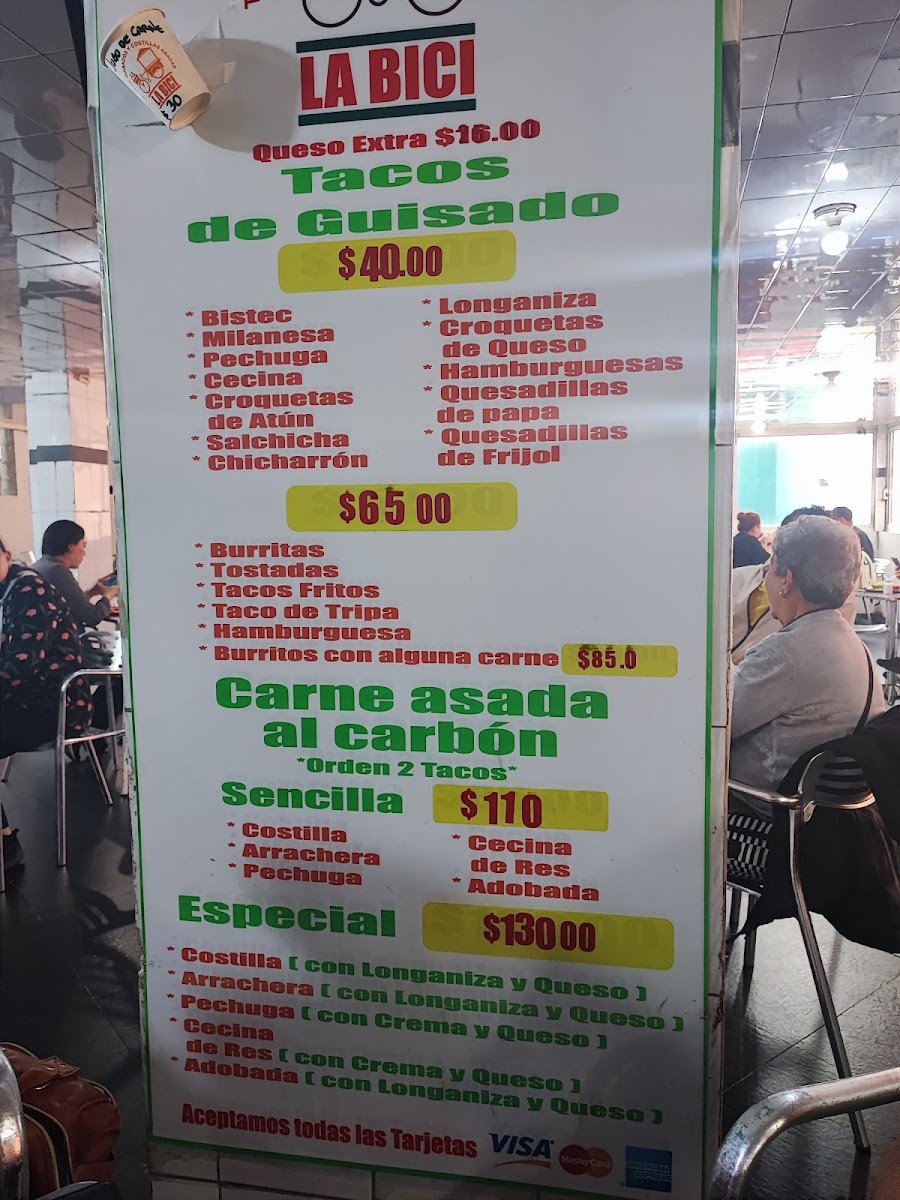 Tacos La Bici Menu - Image 4