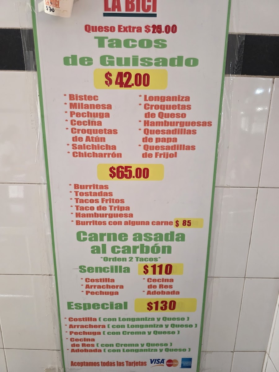 Tacos La Bici Menu - Image 6